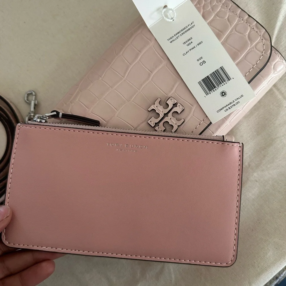 New Tory burch Thea 2pcs flat wallet flat crossbody 💖